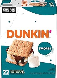 Dunkin’ S’mores Flavored Coffee, 22 Keurig K-Cup Pods