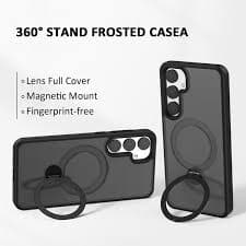 TECH CIRCLE For Galaxy S24 Ultra Case with Magnetic Stand,Military Drop Protection Compatible with MagSafe Slim Translucent Shockproof Ring Holder Cover for Samsung Galaxy S24 Ultra 6.8" 2024,Darkblue - Walmart.com