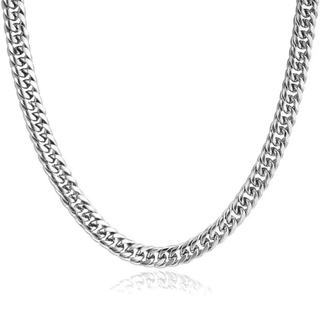 Stainless Steel Cuban Link Choker Necklace