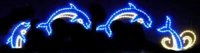 4 Piece Animated Jumping Dolphins