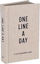 Canvas One Line a Day: A Five-Year Memory Book (Yearly Memory Journal and Diary, Natural Canvas Cover)