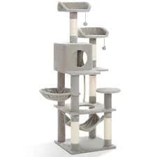 Vibrant Life 60" Multi-Level Cat Tree with Condo Scratching Post