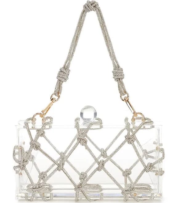 Antonio Melani Women's Rhinestone Minaudiere Clutch