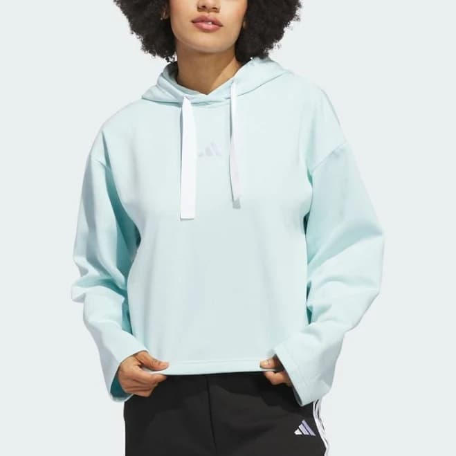 adidas Women's Fleece 3-Stripes Loose-Fit Hoodie