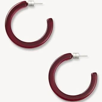 Midi Hoops in Merlot | MACHETE