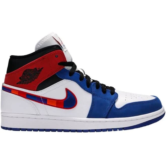Air Jordan 1 Mid 'Multicolored Swoosh' | Blue | Men's Size 12
