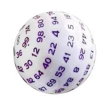 Crystal Clear D100 Dice Set for Role-Playing Adventures | eBay Australia