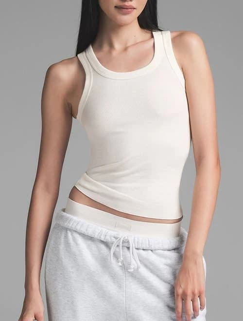 Women's SKIMS Cotton Rib High Scoop Tank