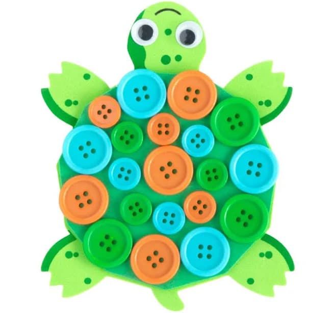 Oriental Trading Turtle Button Craft Kit