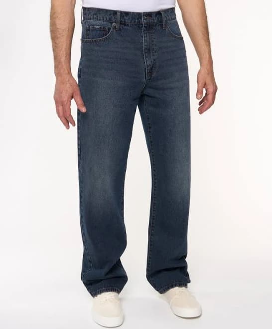 Lazer Men's Loose Fit 5-Pocket Jeans