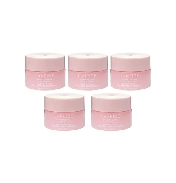 LANEIGE Bouncy & Firm Sleeping Mask Mini Bundle Set 5 Pcs