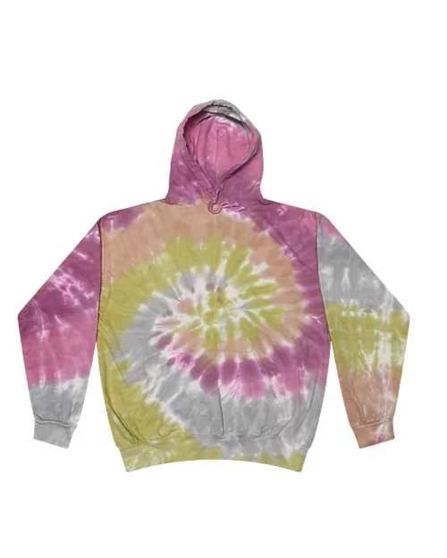 Colortone Adult 8777 Tie-Dyed Hooded Sweatshirt