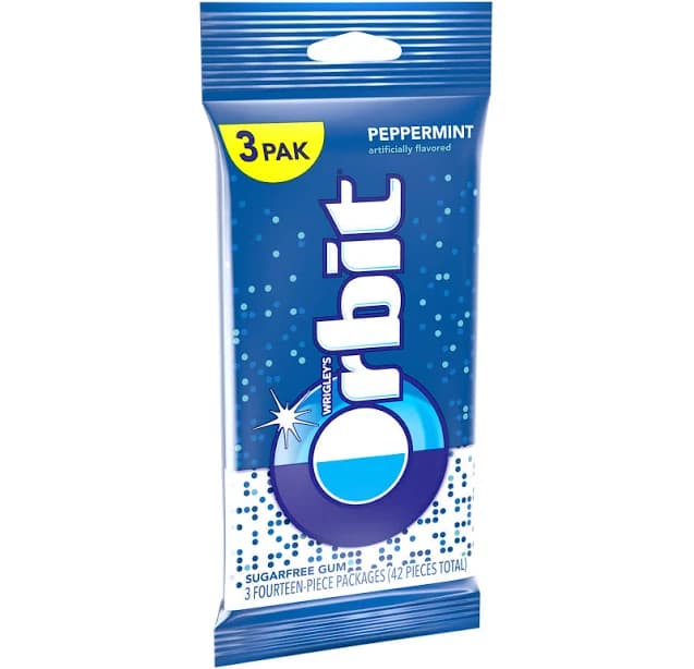 Orbit Peppermint Sugar Free Chewing Gum