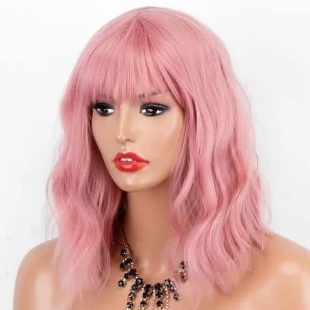 Girl's Wavy Pastel Wig with Air Bangs