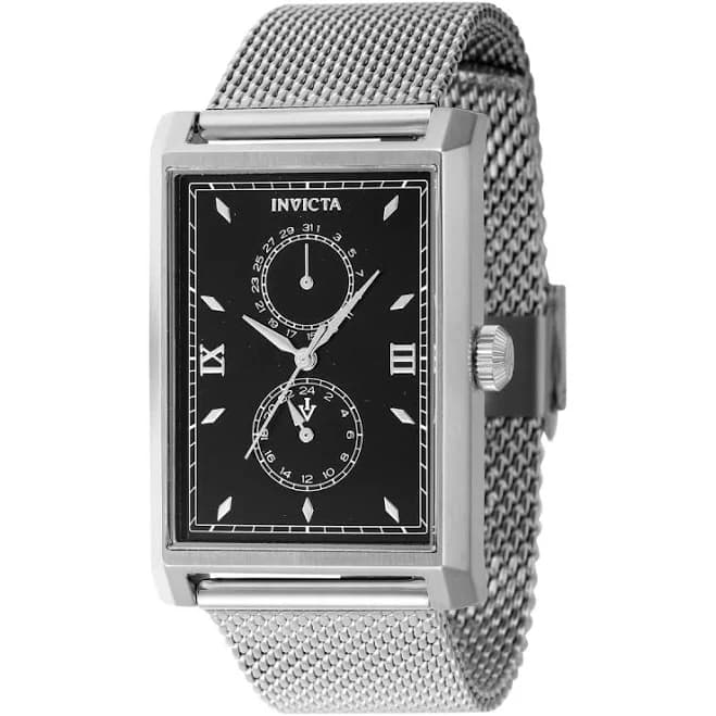 Invicta Men's 46860 Vintage Quartz Multifunction Black Dial Watch