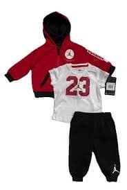 Air Jordan Baby Boy Jogger Set, Red & Black 3-PC Set; Size 3-6m, NWT MSRP: $58