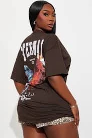 Eternal Butterfly Tee - Dark Brown