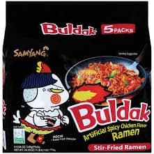 Samyang Buldak Artificial Spicy Chicken Flavor Ramen Stir-Fried Ramen