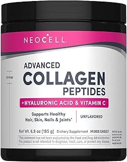 Collagen Peptides Powder | 6.9 oz | Unflavored Supplement | with Vitamin C and Hyaluronic Acid | Advanced Formula | Hair, Skin, & Nails | for Women and Men