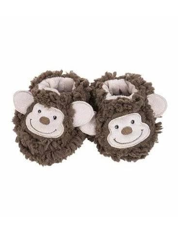 Sherpa Animals Baby Snoozies Slippers Monkey