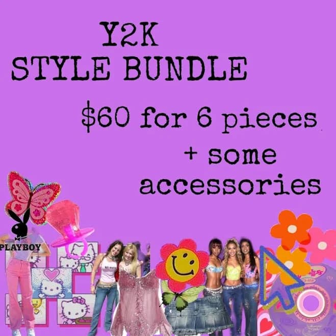 Y2K STYLE BUNDLE - Women | Color: Pink/Purple | Size: s