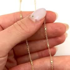 0.62CTW Natural Diamond 14K Yellow Gold Pear Necklace (Solid Links) 16"-18" Adjustable