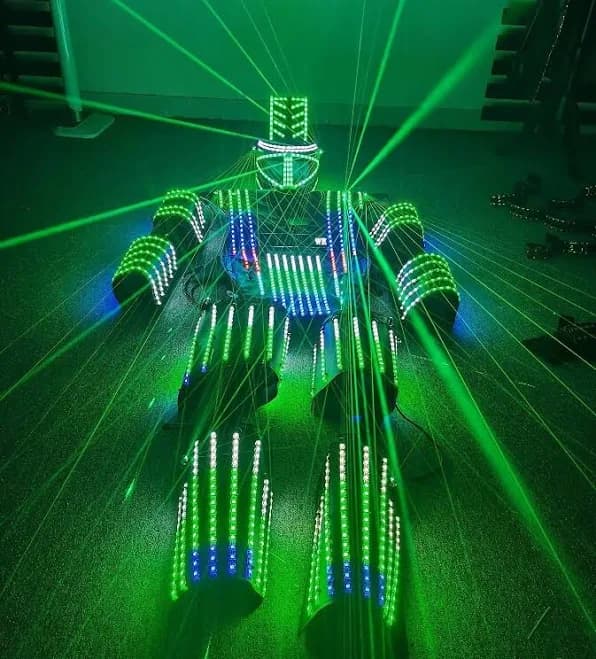 Led Robot Costume Suit Illuminateddance Party Show Glow Night Lights