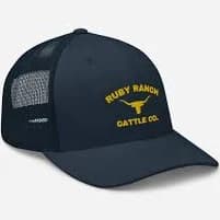 Ruby Ranch Cattle Co. Trucker Cap - Navy