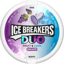 Ice Breakers Duo Fruit & Cool Grape Mints
