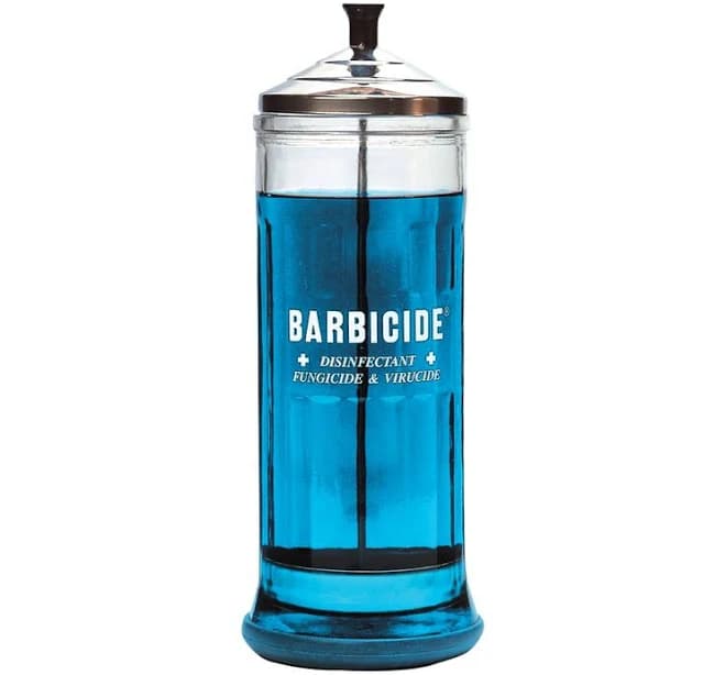 Barbicide Disinfectant Jar | Best Price in 2024 at Herdzco Supplies 37 Oz