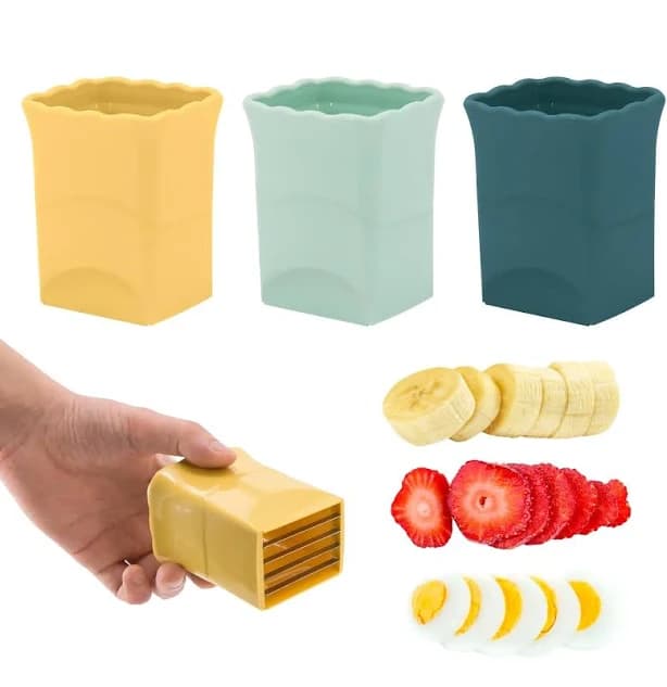 Strawberry Slicer Cup Slicer Cup Fruit Slicer Cehnceh Cup Slicer Handheld 2024 New Mini Fruit Slicer Cup Stai
