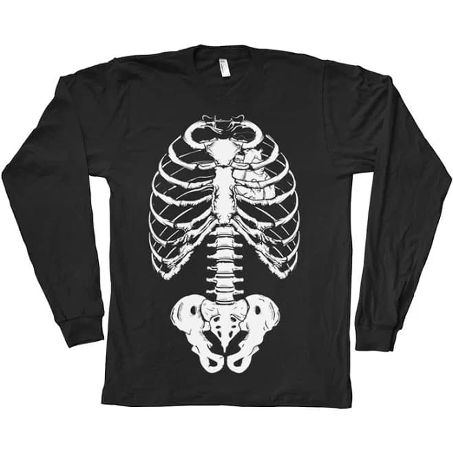 Gothic Skeleton Long Sleeve Shirt