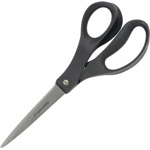 Fiskars The Performance Scissors Stainless Steel - Straight Tip - Gray - 1 Each (1067262)
