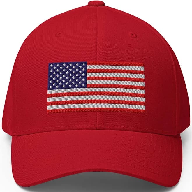 USA Flag Co. Flexfit Cap with American Flag