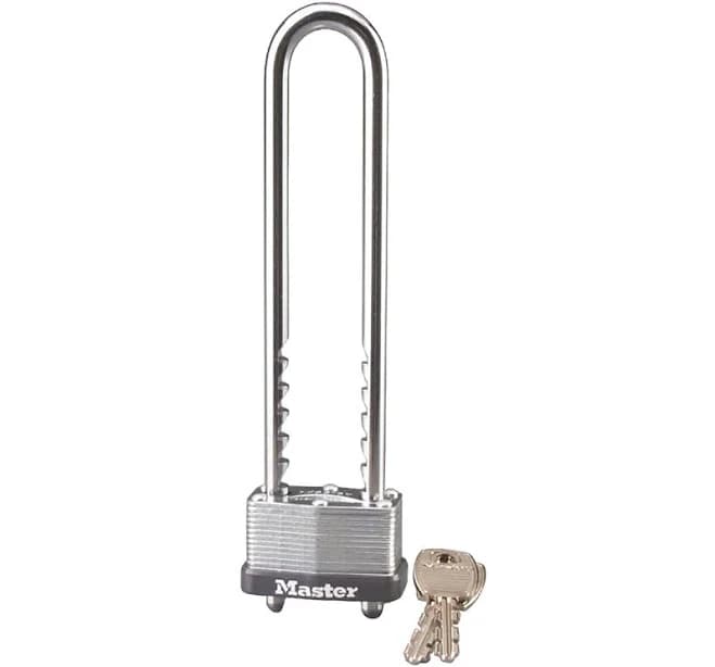 Master Lock 1-3/4 in. W Steel Warded Locking Warded Padlock