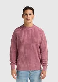 Washed Knit Crewneck - Red – Hang Eleven
