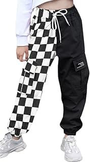 Girls & Womens Drawstring Cargo Jogger Pants,3 Years - Women 3XL