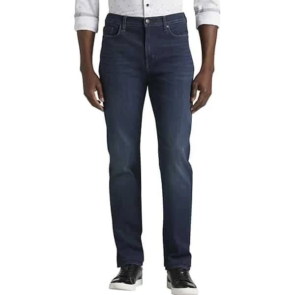 Joseph Abboud Men’s Slim Fit Comfort Stretch Jeans in Dark Wash Blue – 29W x 32L Classic Five-Pocket Denim for Everyday Comfort