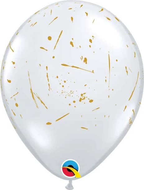 Paint Splatters Latex Balloon 1ct, 11" Uninflated