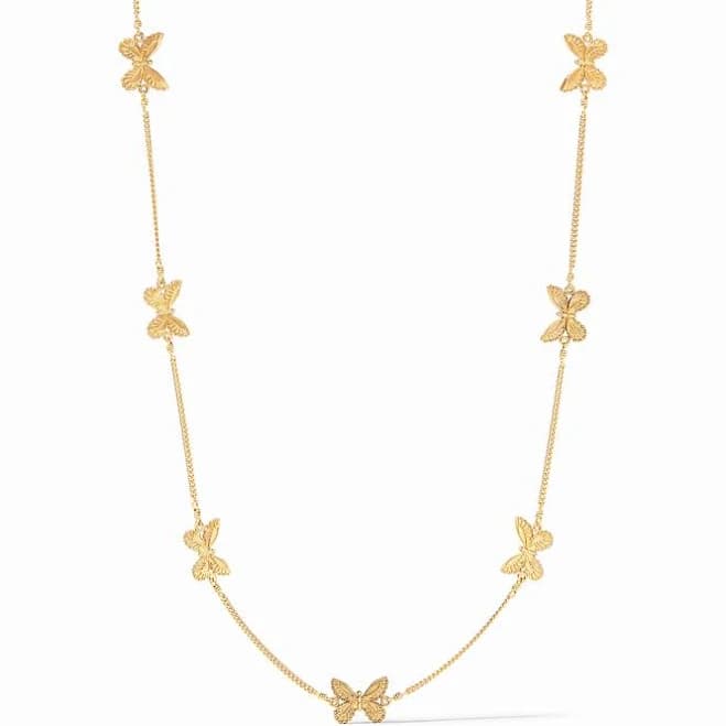 Butterfly Delicate Station Necklace