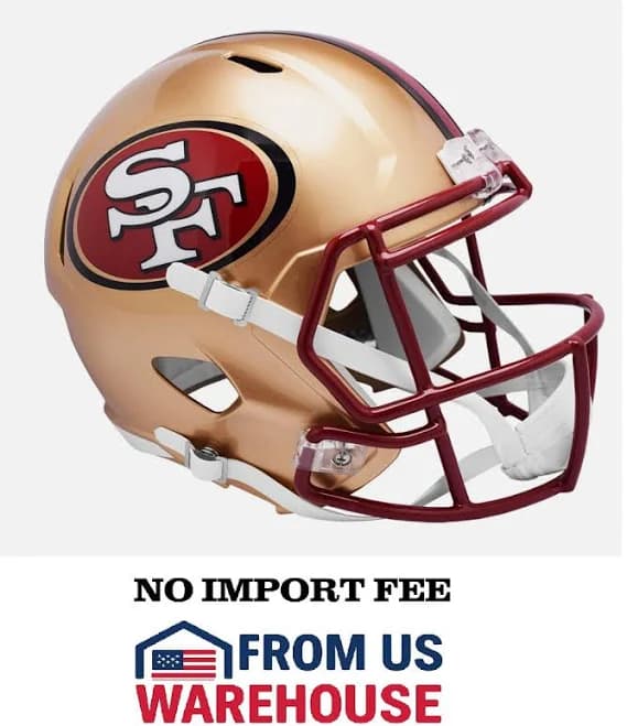 Riddell San Francisco 49ers Throwback Speed Replica Full Size Football Helmet
