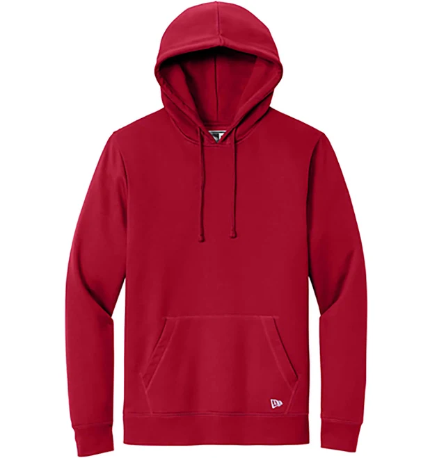 12ct. Custom New Era Men's Crimson Comeback Fleece Pullover Hoodie by Corporate Gear