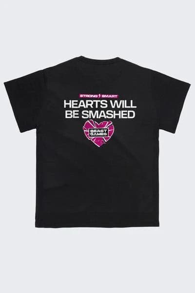 Beast Games Hearts Will Be Smashed Tee - MrBeast.Store