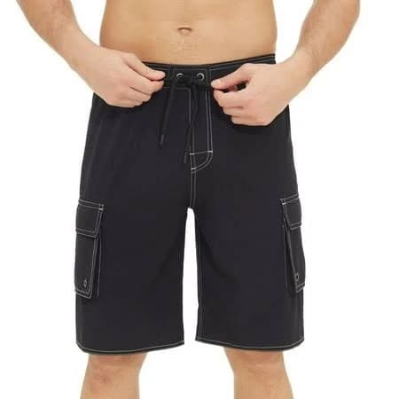 Sgfcwsx Cargo Shorts for Men Casual Summer Short Pants Mens Elastic Waist Hiking Knee Length Bermuda Shorts with Pockets