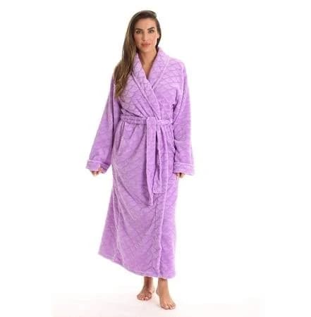 Just Love Velour Robe Bath Robes for Women Maxi Length