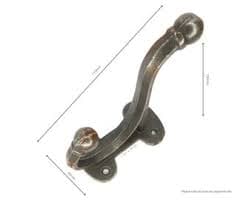 Antique Cast Iron Coat Hook: Chunky Industrial Wall Hanger - Etsy