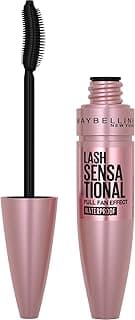 Lash Sensational Waterproof Mascara, Lengthening and Volumizing for a Full Fan Effect, Brownish Black, 1 Count