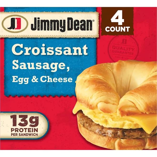 Jimmy Dean Sandwiches Croissant Sausage Egg & Cheese