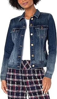 Los Angeles Classic Jean Jacket - Jacket for Women - Buttoned Chest Pockets - Buttoned Hem Glenrock XL One Size