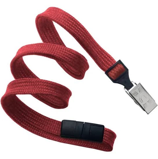 Flat Woven Lanyards with Breakaway Release